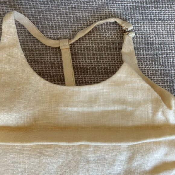 NWOT Reformation Percy Halter Linen Midi Dress Sz2 Parmesan - Picture 7 of 13